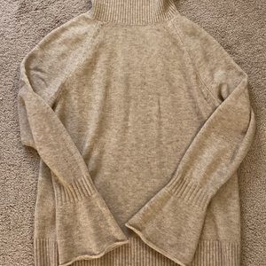 LOFT turtle neck flare cuff